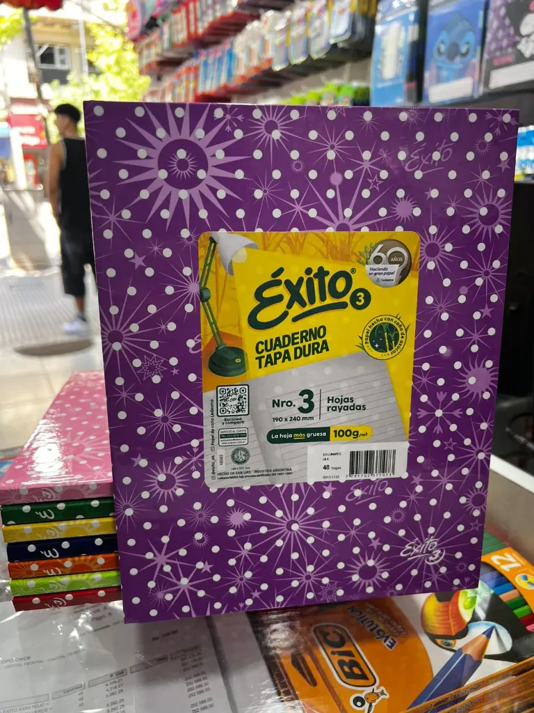 CUADERNO LUNARES 19X24 EXITO