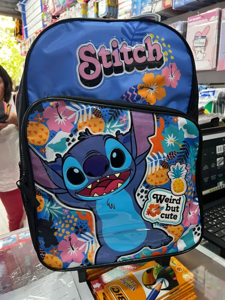 MOCHILA STITCH N18 CARRITO