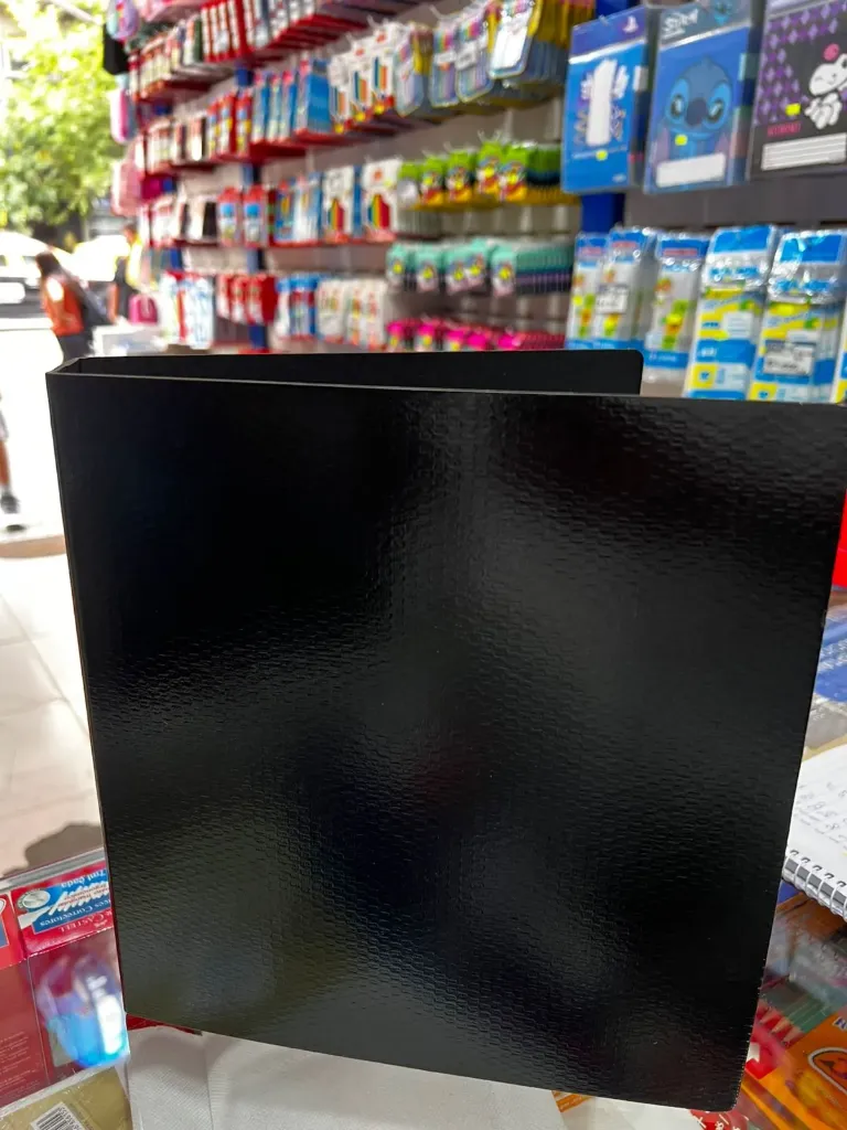 CARPETA FIBRA NEGRA ESCOLAR 3X40 MM AVIOS