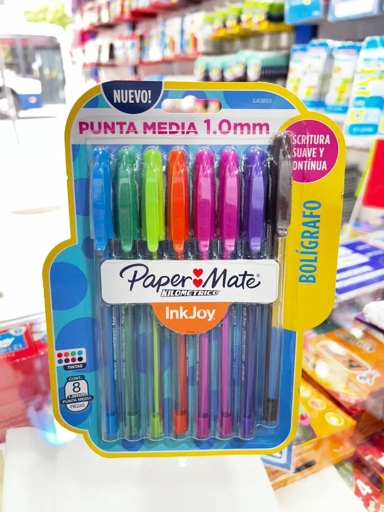 BOLIGRAFO DE COLORES PAPER MATE X8 UNIDADES
