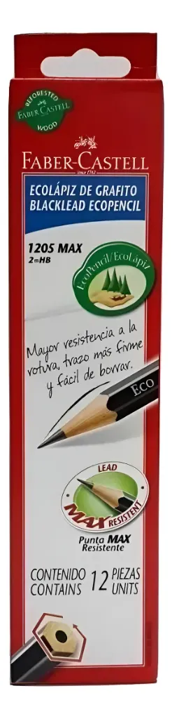 LAPICES DE GRAFITO 2HB X12 - FABER CASTELL
