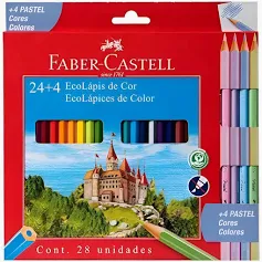 LAPIZ DE COLOR X24 + LAPIZ DE PASTEL X4 - FABER CASTELL