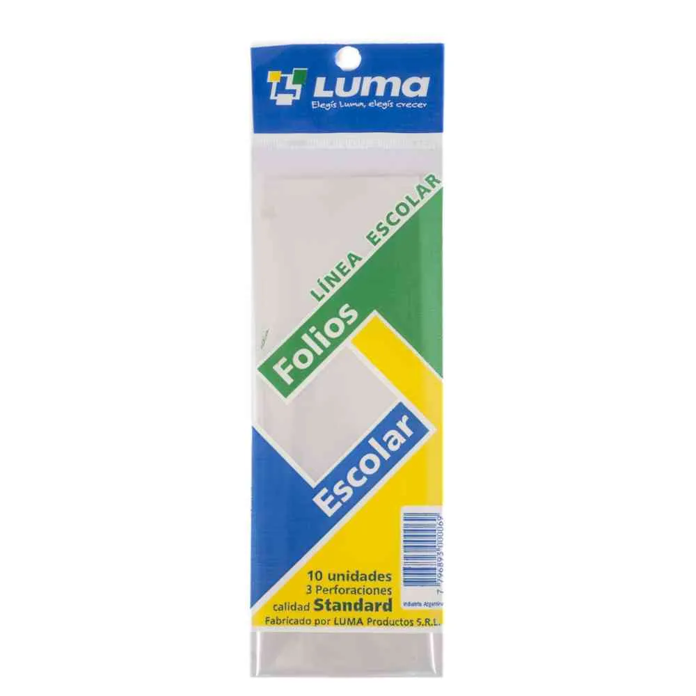FOLIO ESCOLAR Nro3 X10 - LUMA