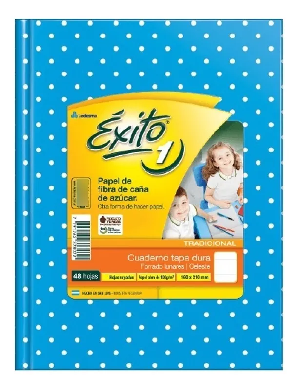 CUADERNO N1 CON LUNARES EXITO